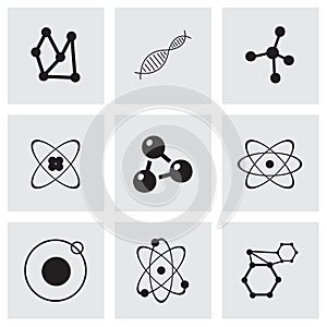 Vector atom icon set