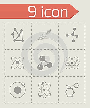 Vector atom icon set