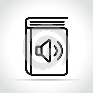 Vector audio book icon design