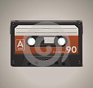 Vector audio cassette tape XXL icon