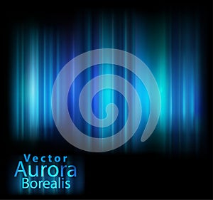 Vector aurora lights background