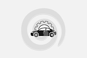 Vector auto car and mechanic icons .car part set of repair icon vector illustration.Car service maintenance icon