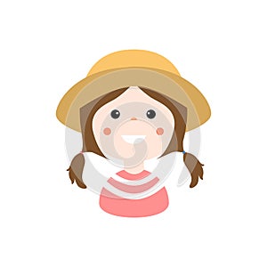 Vector Avatar: cute, cartoon, colorful, simple, flat, abstract