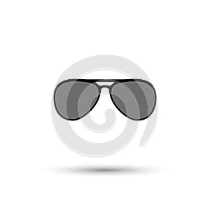 Vector aviator sunglasses icon