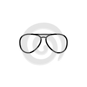 Vector aviator sunglasses icon