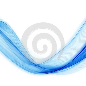 Vector awesome abstract blue backgrounds Blue line wavy