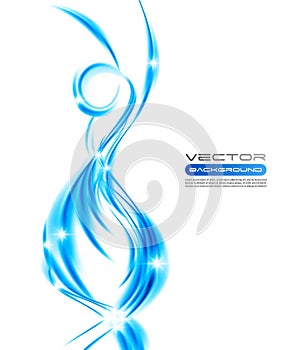 Vector awesome abstract colorful waves on white background