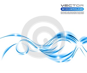 Vector awesome abstract colorful waves on white background