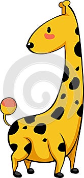vector Baby giraffe illustration photo