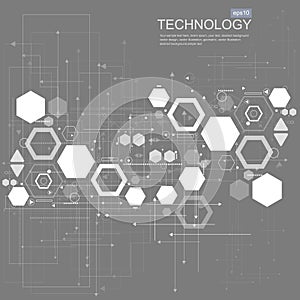 Vector background abstract technology communication concept