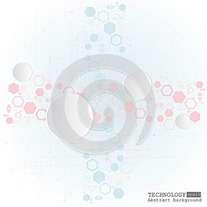 Vector background abstract technology communication concept