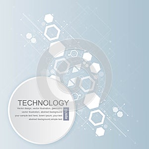 Vector background abstract technology communication concept