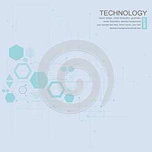 Vector background abstract technology communication concept