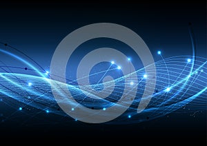 Vector background abstract technology communication data Science