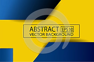 Vector background for banner abstract web in yellow and blue color