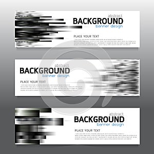 Vector background banner Collection horizontal business set tem