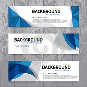 Vector background banner Collection horizontal business set tem