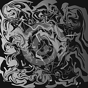 Vector background bends. White patterns on a black background