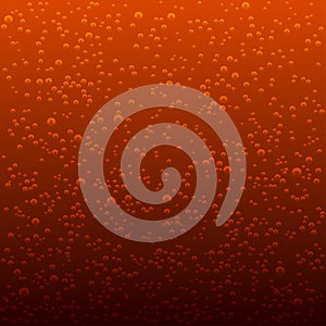 Vector background of cola bubbles. Sparkling bubbles.
