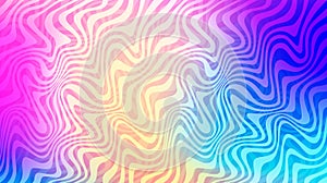 Vector Background with Colorful Gradient and Abstract Waves. Liquid Wavy Water Ripples Bg