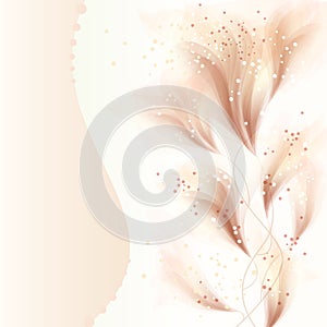 Vector background with delicate flowers