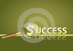 Vector background Focus on success