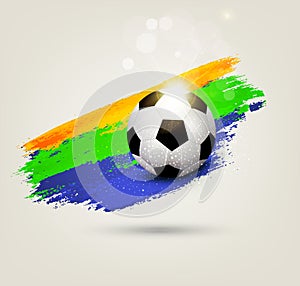 Vector background on the football theme