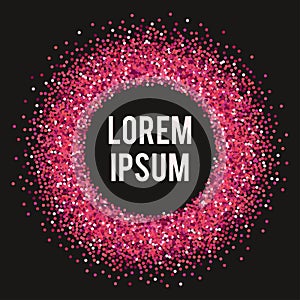 Vector background with gold glitter.