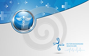 Vector background health care concept template design