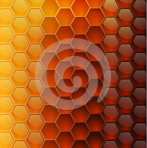 Vector background with honeycombs