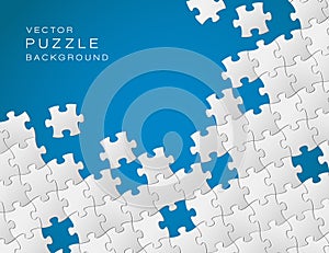 Vector background made from puzzle photo