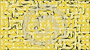 Yellow Blobs and Paths Background
