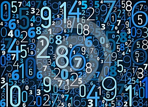 Vector background from numbers