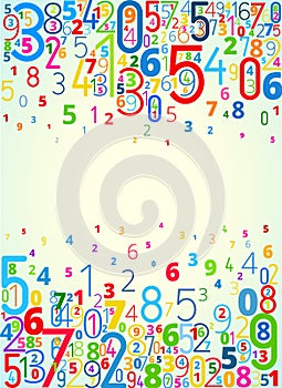 Vector background from numbers