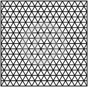 Vector background pattern, white black triangle