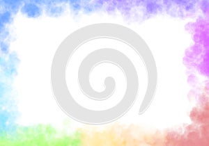 vector background Rainbow and rainbow smoke pattern colorful wallpaper Red and orange smoke in different colors