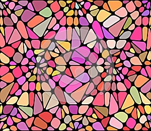 Vector background with a red broken stained glass.