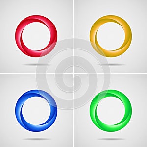 vector background of round wheel spiral circles