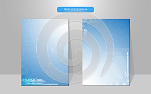 Vector background science concept cover design