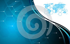 Vector background science innovation concept template