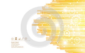 Vector background technology innovation concept rectangle pattern design