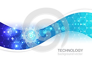 Vector background technology innovation modern concept design.