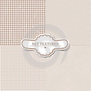 Vector background textures set for design