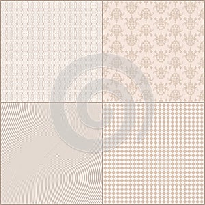 Vector background textures set for design