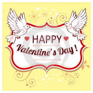 Vector background for Valentines Day.