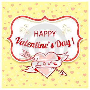 Vector background for Valentines Day.