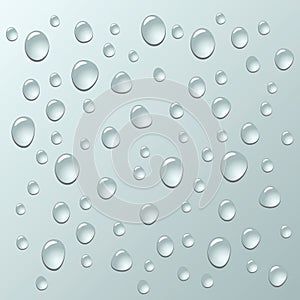 Vector background of water drops