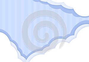 vector background white cloud pattern Wallpaper background with alternating blue and white stripes. white and blue clouds photo