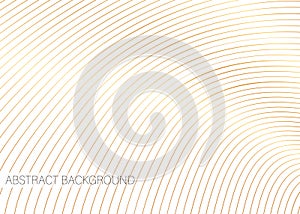 Vector background of white color with golden stripes.