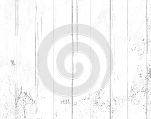 Vector background with white wooden planks and shabby paint